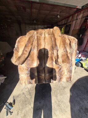 Raccon fur coat